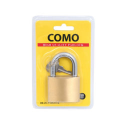 Como Pad Locks Brass Padlock Como Stainless Steel/Brass Security Lock Hardware Premium Hardware for Door Cabinet Window Furniture and Interior Use